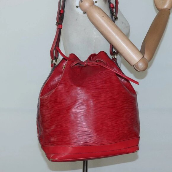 LOUIS VUITTON Epi Noe Shoulder Bag Red M44007 LV Auth ar13739 - Picture 1 of 14